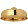 Perrin and Rowe 1.8 GPM Single Function Rain Shower Head English Gold
