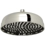 Perrin and Rowe 1.8 GPM Single Function Rain Shower Head Polished Nickel