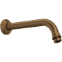 Perrin and Rowe 7" Wall Mounted Shower Arm and Flange English Bronze