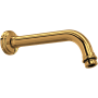 Perrin and Rowe 7" Wall Mounted Shower Arm and Flange English Gold