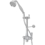 Perrin and Rowe Edwardian 1.8 GPM Single Function Hand Shower Package - Includes Slide Bar and Hose Polished Chrome