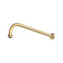 Perrin and Rowe 15" Wall Mounted Shower Arm and Flange Satin English Gold
