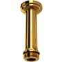 Perrin and Rowe 4" Ceiling Mounted Shower Arm and Flange Unlacquered Brass (Living Finish)