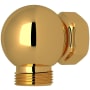 Perrin and Rowe Exposed Shower Valve Outlet and Connector Unlacquered Brass