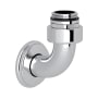 Perrin and Rowe Exposed Thermostatic Valve Bottom Return Elbow Polished Chrome