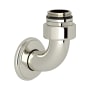 Perrin and Rowe Exposed Thermostatic Valve Bottom Return Elbow Polished Nickel