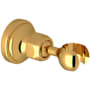 Perrin and Rowe Brass Wall Mounted Hand Shower Holder Unlacquered Brass
