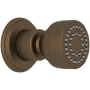 Perrin and Rowe Single Function Round Brass Body Spray English Bronze