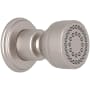 Perrin and Rowe Single Function Round Brass Body Spray Satin Nickel