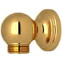 Perrin and Rowe Wall Outlet for Riser Unlacquered Brass (Living Finish)