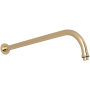 Perrin and Rowe Holborn 15" Wall Mounted Shower Arm and Flange English Gold