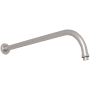 Perrin and Rowe Holborn 15" Wall Mounted Shower Arm and Flange Satin Nickel