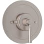 Perrin and Rowe Holborn Thermostatic Valve Trim Only with Single Lever Handle - Less Rough In Satin Nickel