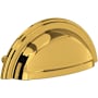 Perrin and Rowe 3 Inch Center to Center Cup Cabinet Pull - Pack of 5 Unlacquered Brass