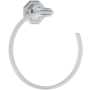 Perrin and Rowe Deco 7" Wall Mounted Towel Ring Polished Chrome