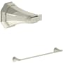 Perrin and Rowe Deco 18" Towel Bar Polished Nickel