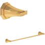 Perrin and Rowe Deco 24" Towel Bar English Gold