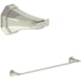 Perrin and Rowe Deco 24" Towel Bar Polished Nickel
