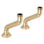 Perrin and Rowe Deco Extended Deck Pillar Unions English Gold