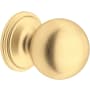 Perrin and Rowe 1-1/4 Inch Round Cabinet Knob - Pack of 5 Satin English Gold