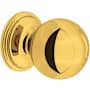 Perrin and Rowe 1-1/4 Inch Round Cabinet Knob - Pack of 5 Unlacquered Brass (Living Finish)