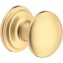 Perrin and Rowe 1 Inch Round Cabinet Knob - Pack of 5 Satin English Gold
