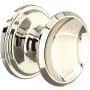 Perrin and Rowe 1-1/4 Inch Round Cabinet Knob - Pack of 5 Polished Nickel