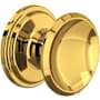 Perrin and Rowe 1-1/4 Inch Round Cabinet Knob - Pack of 5 Unlacquered Brass (Living Finish)