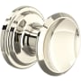 Perrin and Rowe 1 Inch Round Cabinet Knob - Pack of 5 Polished Nickel