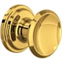 Perrin and Rowe 1 Inch Round Cabinet Knob - Pack of 5 Unlacquered Brass (Living Finish)