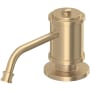 Perrin and Rowe Armstrong Deck Mounted Soap Dispenser with 8.5 oz Capacity Satin English Gold