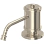 Perrin and Rowe Armstrong Deck Mounted Soap Dispenser with 8.5 oz Capacity Satin Nickel