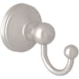 Perrin and Rowe Georgian Era Single Robe Hook Satin Nickel