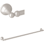 Perrin and Rowe Georgian Era 32" Towel Bar Satin Nickel