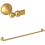 Perrin and Rowe Georgian Era 32" Towel Bar Unlacquered Brass