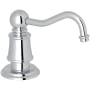 Perrin and Rowe Georgian Era Deck Mounted Soap Dispenser with 16 oz Capacity Polished Chrome