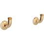 Perrin and Rowe Georgian Era Bridge Kitchen Faucet Wall Unions English Gold