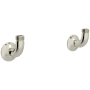 Perrin and Rowe Georgian Era Bridge Kitchen Faucet Wall Unions Polished Nickel