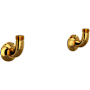 Perrin and Rowe Georgian Era Bridge Kitchen Faucet Wall Unions Unlacquered Brass