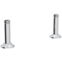 Perrin and Rowe Georgian Era Bridge Faucet Straight Deck Unions Polished Chrome
