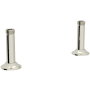 Perrin and Rowe Georgian Era Bridge Faucet Straight Deck Unions Polished Nickel