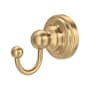 Perrin and Rowe Edwardian Single Robe Hook Satin English Gold