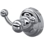 Perrin and Rowe Edwardian Double Robe Hook Polished Chrome