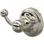 Perrin and Rowe Edwardian Double Robe Hook Polished Nickel