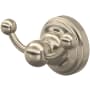 Perrin and Rowe Edwardian Double Robe Hook Satin Nickel