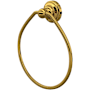 Perrin and Rowe Edwardian 6-1/2" Wall Mounted Towel Ring Unlacquered Brass (Living Finish)