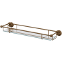 Perrin and Rowe Edwardian 22" Brass Bathroom Shelf English Bronze