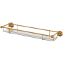 Perrin and Rowe Edwardian 22" Brass Bathroom Shelf English Gold