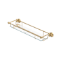 Perrin and Rowe Edwardian 22" Brass Bathroom Shelf Satin English Gold