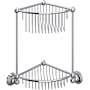Perrin and Rowe Two Tier Corner Shower Basket Polished Chrome